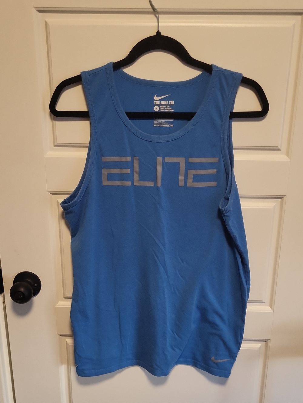 Nike Blue 'ELITE' Performance Tank Top
